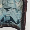Ceramiczna ikona Święty Jerzy walczący ze smokiem ręcznie wykańczana