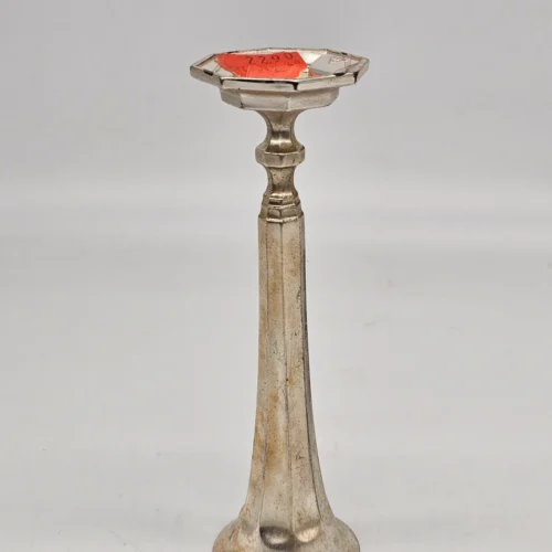 Świecznik BMF vintage metal platerowany 19 cm