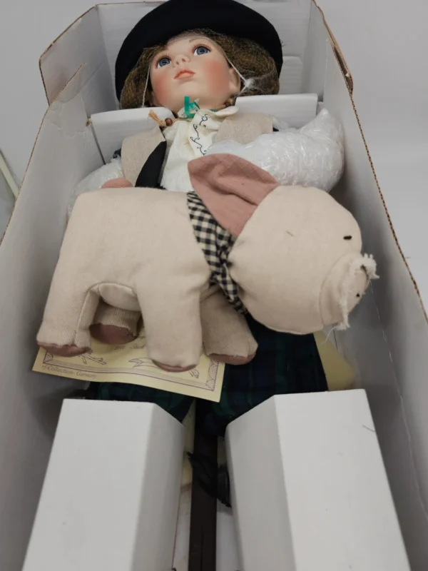 Kolekcjonerska lalka porcelanowa Marco 65 cm f-Collection Germany nowa certyfikat