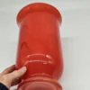 Czerwona waza ze szkła ręcznie dmuchanego One design Glaskunst