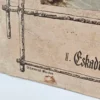 Oryginalna niemiecka grafika wojskowa ok 1900 pamiątka służby kawaleria