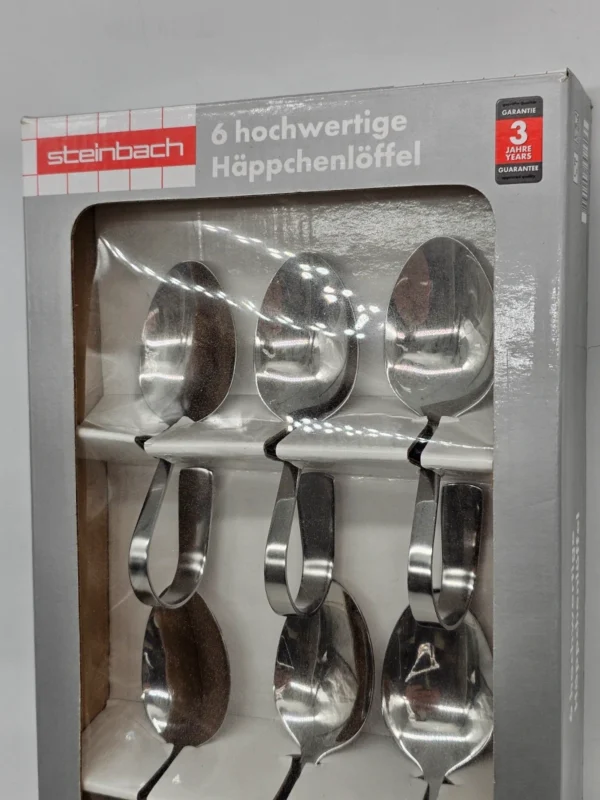 Steinbach 6 sztuk łyżeczki do finger food ze stali nierdzewnej