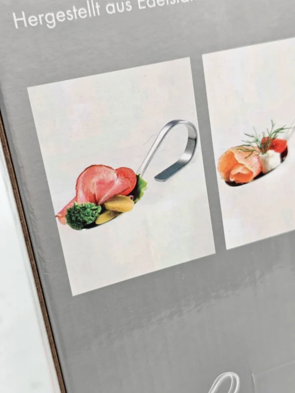 Steinbach 6 sztuk łyżeczki do finger food ze stali nierdzewnej