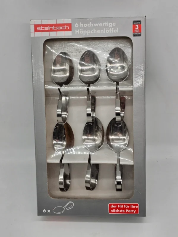 Steinbach 6 sztuk łyżeczki do finger food ze stali nierdzewnej