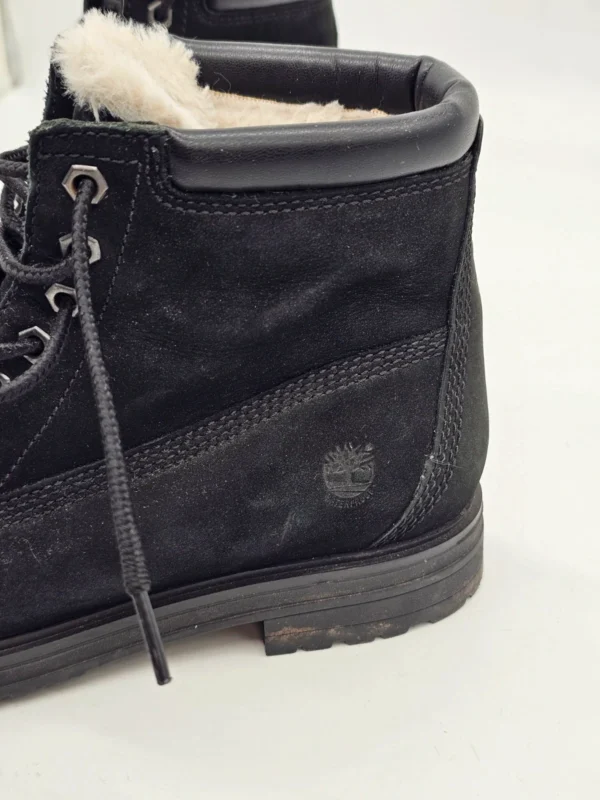 Timberland damskie zimowe botki ocieplane czarne skóra naturalna 41