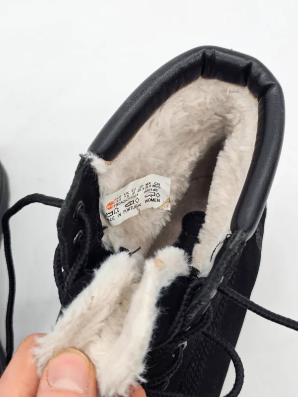 Timberland damskie zimowe botki ocieplane czarne skóra naturalna 41