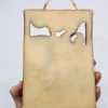 Obrazek ścienny woskowy relief scena myśliwska vintage 14 × 20 cm