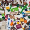 Duży zestaw Playmobil farma konie figurki ogrodzenie akcesoria mix