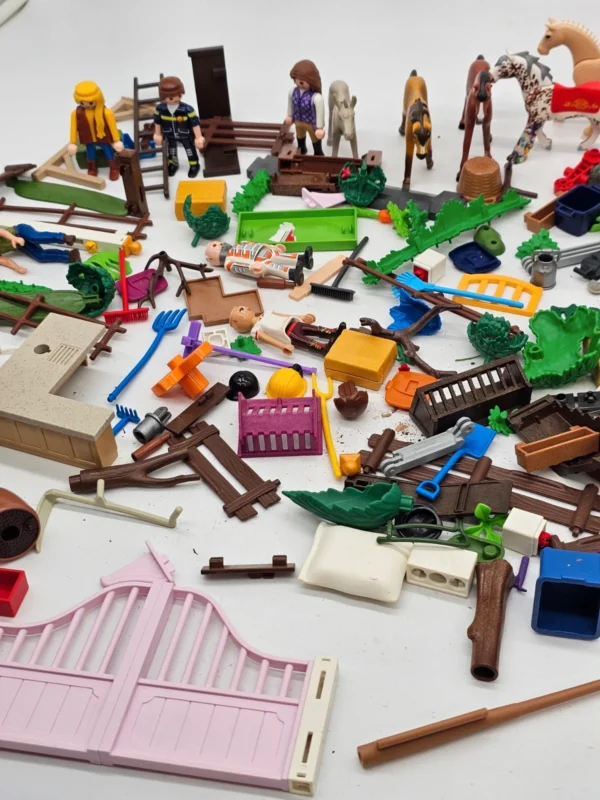 Duży zestaw Playmobil farma konie figurki ogrodzenie akcesoria mix