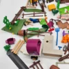 Duży zestaw Playmobil farma konie figurki ogrodzenie akcesoria mix