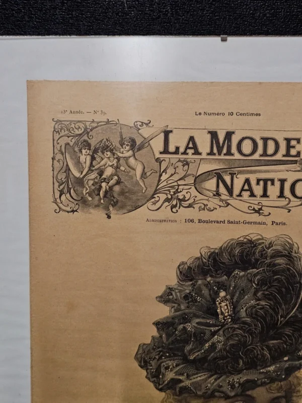 La Mode Nationale – oryginalna francuska gazeta modowa z 26 listopada 1898 roku
