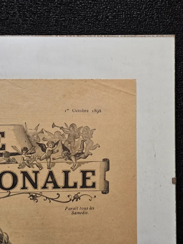 La Mode Nationale – oryginalna francuska gazeta modowa z 26 listopada 1898 roku