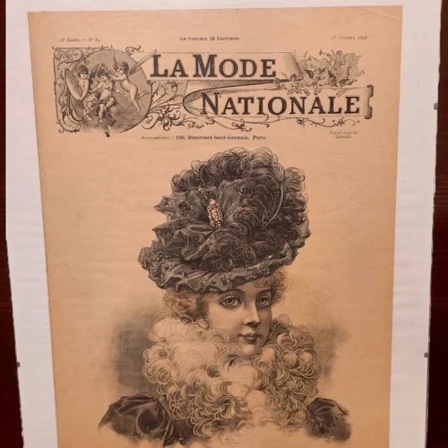 La Mode Nationale – oryginalna francuska gazeta modowa z 26 listopada 1898 roku