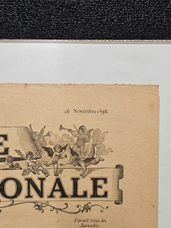La Mode Nationale – oryginalna francuska gazeta modowa z 26 listopada 1898 roku