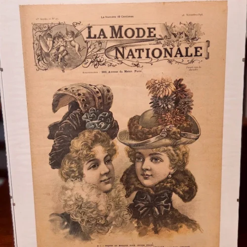 La Mode Nationale – oryginalna francuska gazeta modowa z 26 listopada 1898 roku