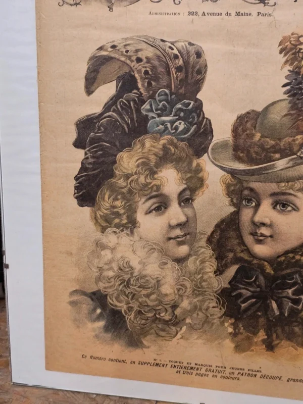 La Mode Nationale – oryginalna francuska gazeta modowa z 26 listopada 1898 roku