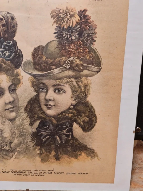 La Mode Nationale – oryginalna francuska gazeta modowa z 26 listopada 1898 roku