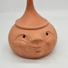Ceramiczny pojemnik z twarzą PRL ludowy vintage z pokrywką