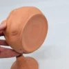 Ceramiczny pojemnik z twarzą PRL ludowy vintage z pokrywką