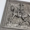 Metalowa płaskorzeźba Herzogtum Württemberg Jazda Gwardii 1780 Steinlaub
