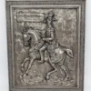 Metalowa płaskorzeźba Herzogtum Württemberg Jazda Gwardii 1780 Steinlaub