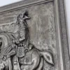 Metalowa płaskorzeźba Herzogtum Württemberg Jazda Gwardii 1780 Steinlaub