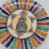 Dekoracyjny talerz ceramiczny do zawieszenia motyw gruszki Ø 23 cm