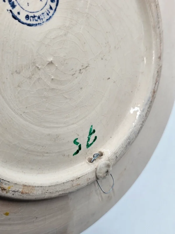 Dekoracyjny talerz ceramiczny do zawieszenia motyw gruszki Ø 23 cm