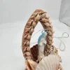 Lampka religijna Portovenere – figura Maryi w muszlach, oświetlana, 24×15 cm