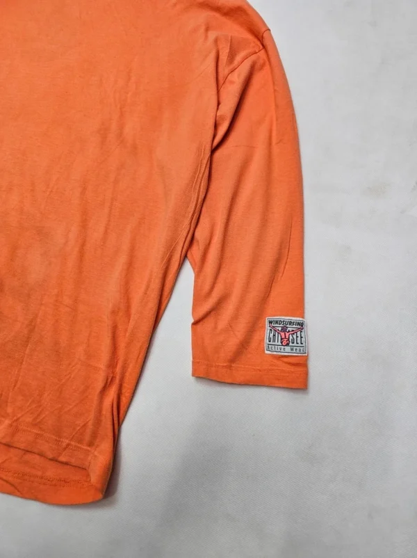 T-shirt vintage Chiemsee active wear windsurfing pomarańczowy L