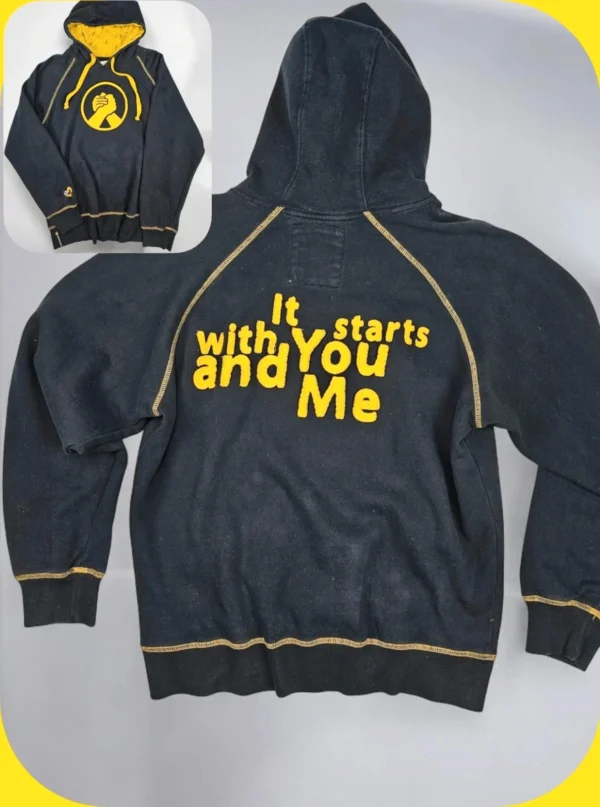 Bluza z kapturem Hand Shake For Peace, size L, grube Hoodie