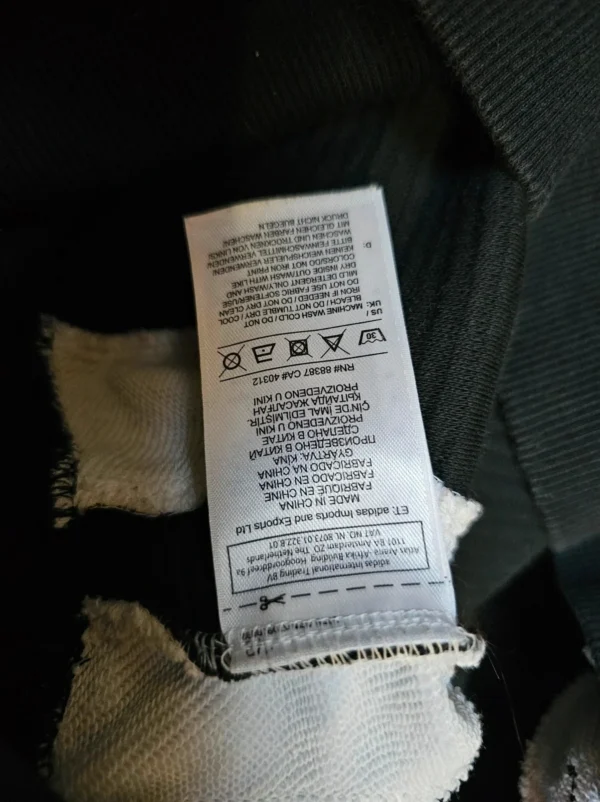 Bluza adidas Equipment ADV/91-18 – czarno-biała, kaptur, 100% bawełna, 61×55 cm
