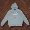 Bluza Puma XL – błękitna, logo z przodu, 100% bawełna, 64×54 cm