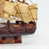 Model żaglowca HMS Bounty dekoracyjny drewniany statek na podstawie