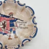 Dekoracyjny talerz ścienny C.A.F.F. Gubbio Italy ręcznie malowany Ø 19 cm