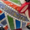 Skarbonka ceramiczna krowa Hollywood pamiątka USA kolorowa retro