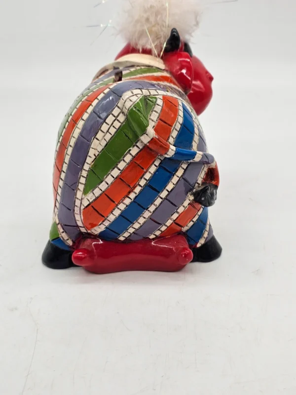 Skarbonka ceramiczna krowa Hollywood pamiątka USA kolorowa retro