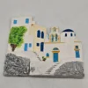 Ceramiczna dekoracja ścienna Santorini Grecja ręcznie malowana