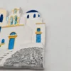 Ceramiczna dekoracja ścienna Santorini Grecja ręcznie malowana