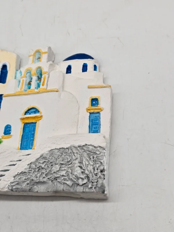 Ceramiczna dekoracja ścienna Santorini Grecja ręcznie malowana