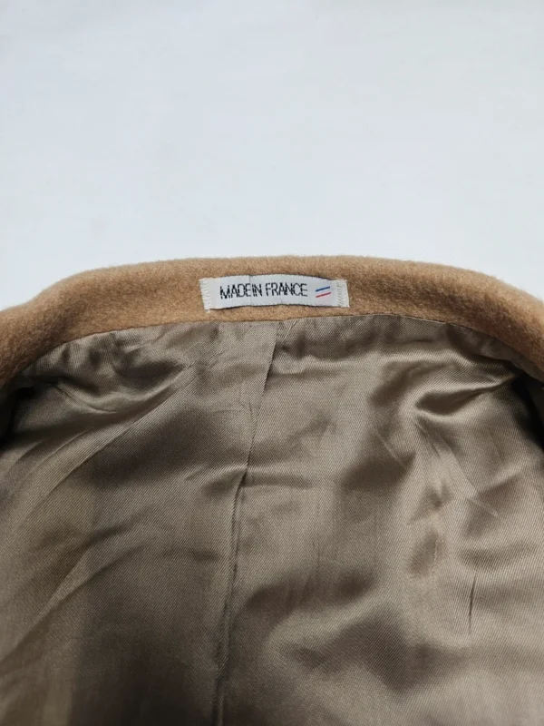 Marynarka męska z kamelowej wełny (sierść wielbłąda) Made in France + kamizelka