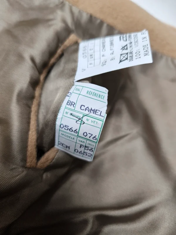 Marynarka męska z kamelowej wełny (sierść wielbłąda) Made in France + kamizelka