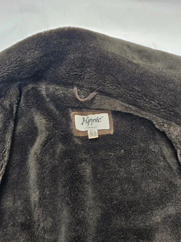 Płaszcz skórzany  Yippie Company – naturalna skóra, futrzane wnętrze