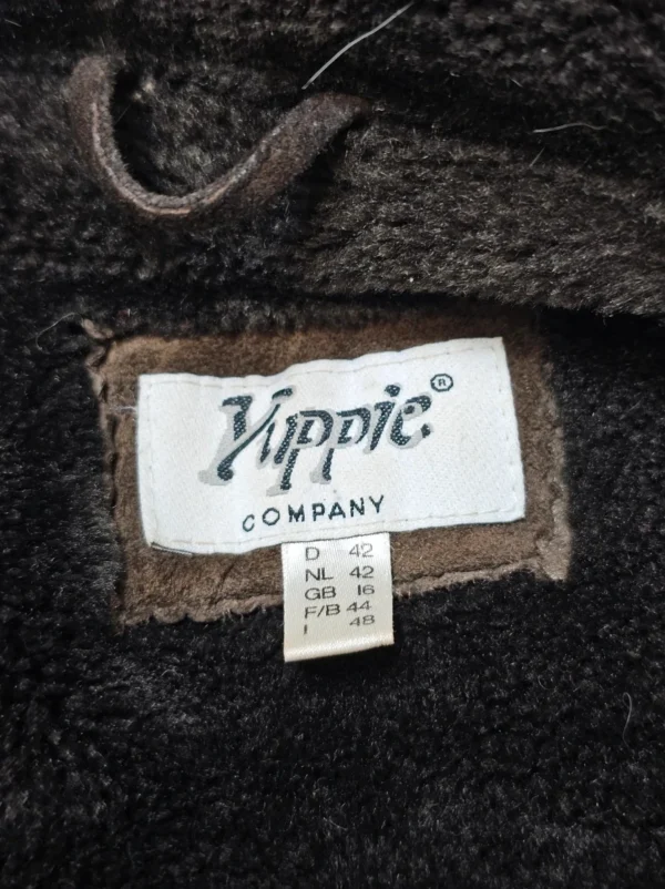 Płaszcz skórzany  Yippie Company – naturalna skóra, futrzane wnętrze