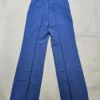 Spodnie vintage dzwony niebieskie wysoki stan eleganckie retro