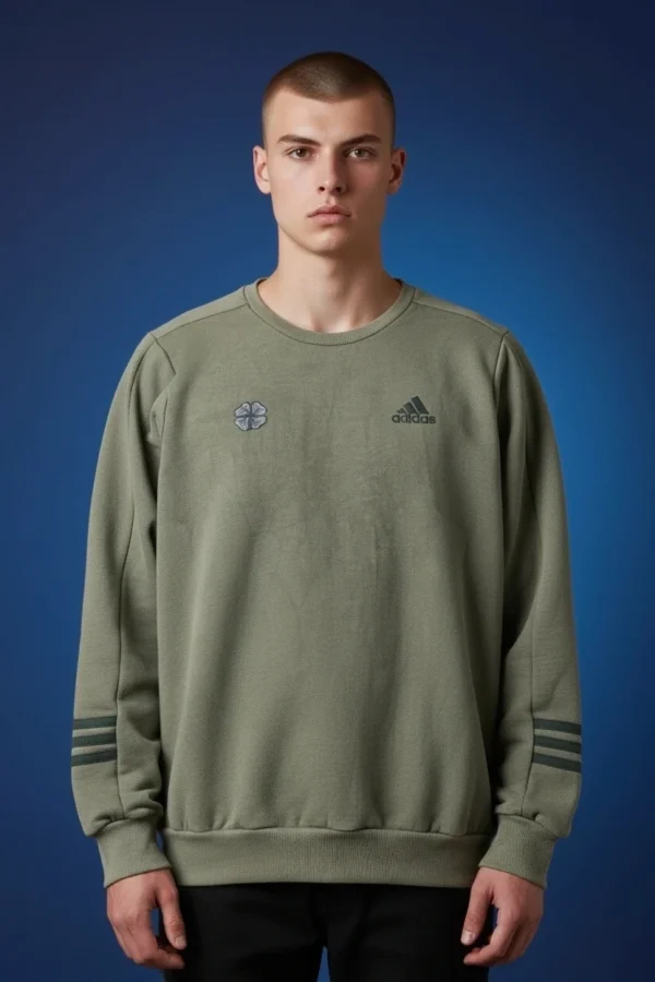 Sweatshirt bluza Adidas Saint Patrick's Day, Size M, olive