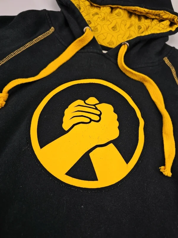 Bluza z kapturem Hand Shake For Peace, size L, grube Hoodie