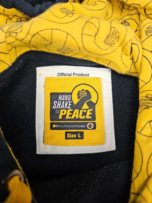 Bluza z kapturem Hand Shake For Peace, size L, grube Hoodie