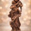 Figura Matka z Dzieckiem rzeźba dekoracyjna z wosku styl sakralny 49 cm