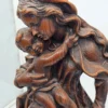 Figura Matka z Dzieckiem rzeźba dekoracyjna z wosku styl sakralny 49 cm